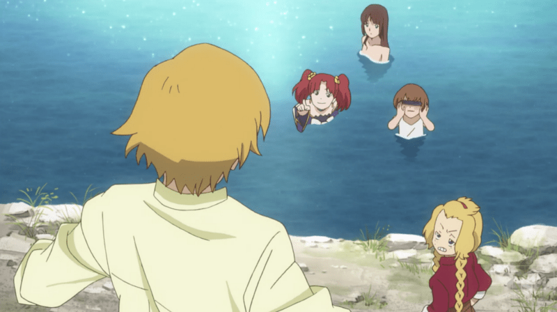 「ほんとに来たぁ！えっち！」ひっそり入るラッキースケベも良い